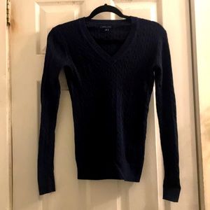 Tommy Hilfiger Navy V Neck Sweater